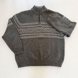 Men's Eddie Bauer Quarter zip cotton wool blend Sweater